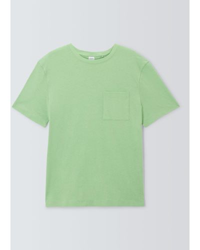 John Lewis Jersey Slub T-shirt - Green