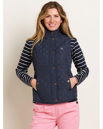 Brakeburn Classic Quilted Gilet - Blue