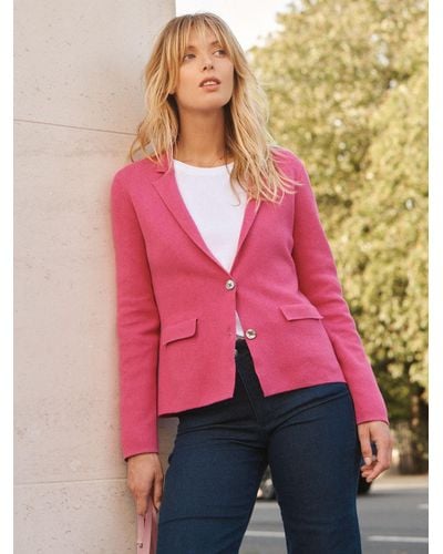 Nrby Lima Cotton Cashmere Heavy Knit Jacket - Pink