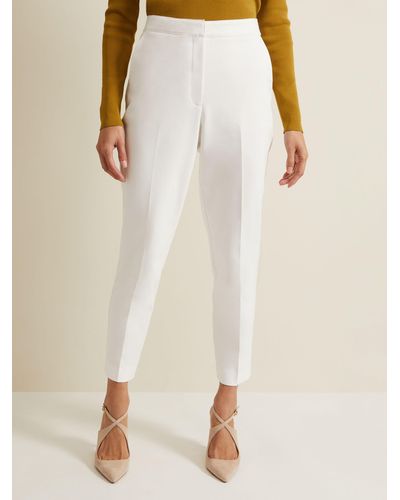 Phase Eight Ulrica Tapered Suit Trousers - Natural