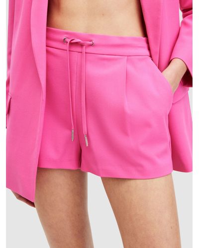 AllSaints Aleida Tailored Drawstring Shorts - Pink
