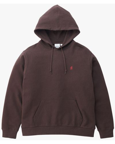 Gramicci One Point Cotton Hoodie - Brown