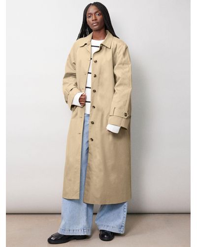 Albaray Relaxed Trench Coat - Natural