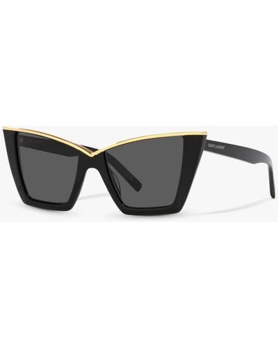 Saint Laurent Ys000435 Cat Eye Sunglasses - Grey