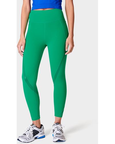 Sweaty Betty Power Icon 7/8 Gym Leggings - Green