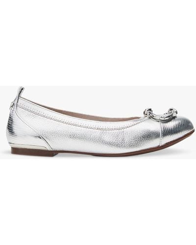 Moda In Pelle Fairy Leather Court Shoes - White
