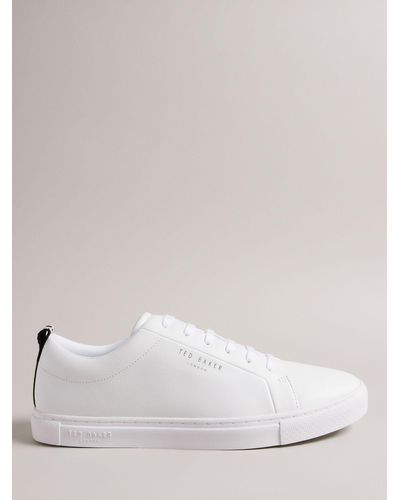 Ted Baker Artem Cupsole Lace Up Trainers - Natural