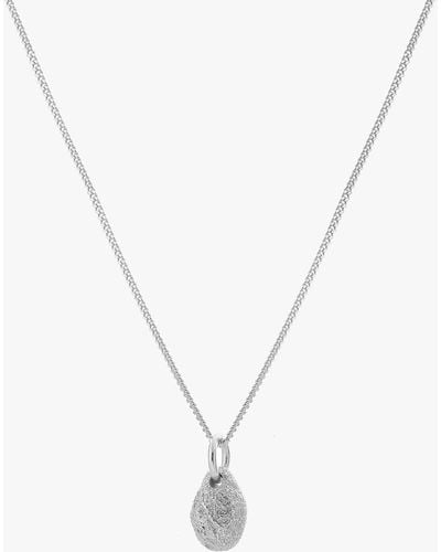 Tutti & Co Still Textured Pendant Necklace - Metallic