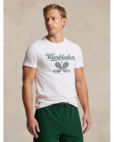 Ralph Lauren Polo Wimbledon Iconic Polo Bear Tennis T-shirt - White