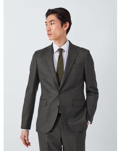 John Lewis Super 100's Birdseye Regular Suit Blazer - Grey