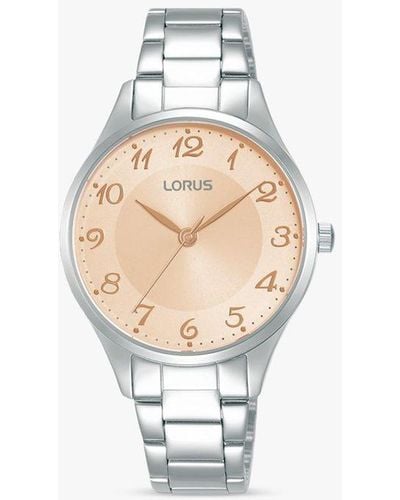 Lorus Sunray Dial Bracelet Strap Watch - White
