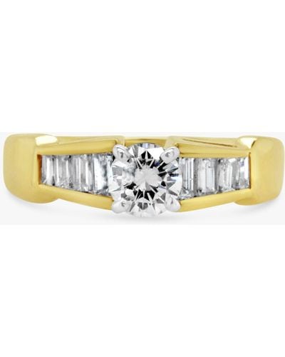 Milton & Humble Jewellery Second Hand 14ct Yellow And White Gold Diamond Ring - Metallic