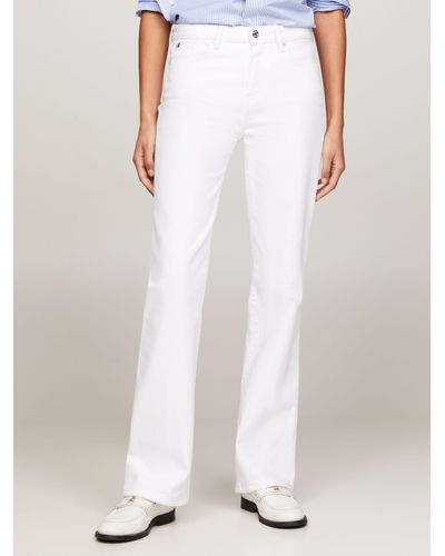 Tommy Hilfiger Bootcut Cotton Blend Jeans - White