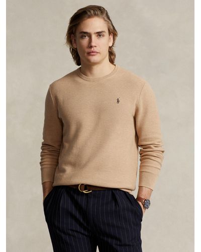 Ralph Lauren Polo Ralphlauren Textured Crew Neck Jumper - Natural