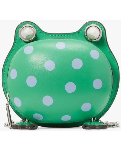 Kate Spade Lily Frog Leather Cross Body Bag - Green