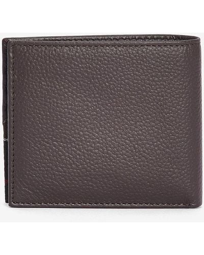 Barbour Tabert Leather Wallet - Grey