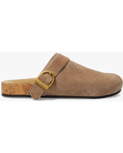 Dune Gracella Suede Footbed Mules - Brown