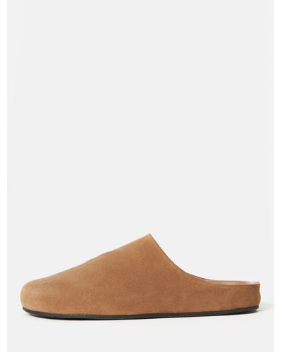Jigsaw Northam Suede Mules - Brown