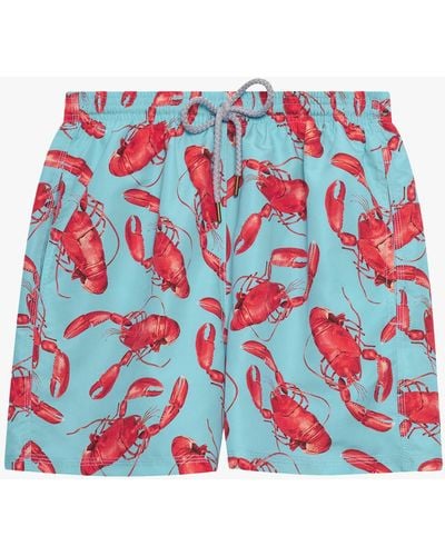 Trotters Lobster Print Swim Shorts - Red