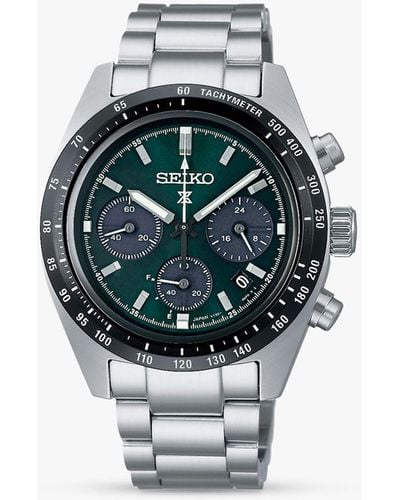 Seiko Ssc933p1 Prospex Speedtimer Solar Chronograph Bracelet Strap Watch - Multicolour