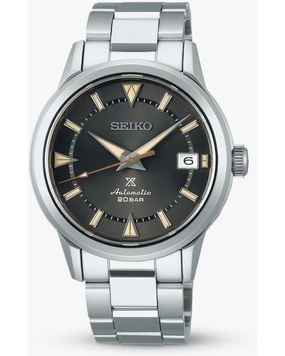 Seiko Spb243j1 Prospex Alpinist Automatic Date Bracelet Strap Watch - Metallic