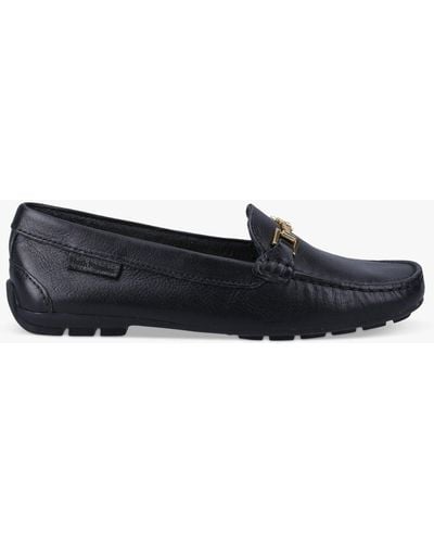 Hush Puppies Eleanor Leather Loafers - Black