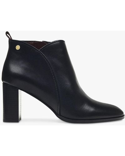 Radley Tulip Street Curve Leather Block Heel Boots - Black