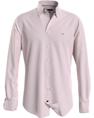 Tommy Hilfiger Dobby Cotton Oxford Shirt - Pink
