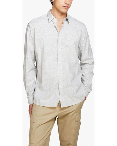 Sisley Regular Fit Printed Shirt - White