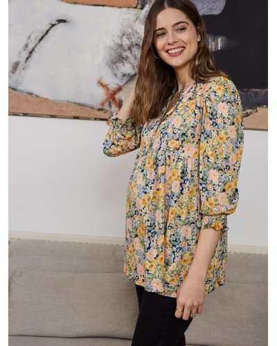 Isabella Oliver Meredith Floral Maternity Blouse - Multicolour