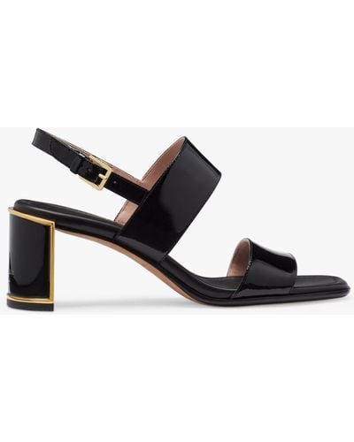 Kate Spade Merritt Leather Heeled Sandals - Black
