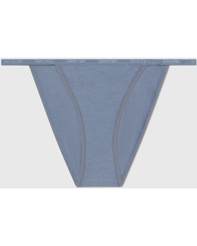 Calvin Klein String Bikini Knickers - Blue