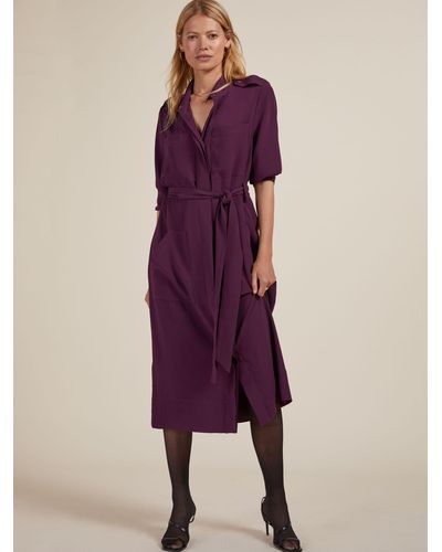 Baukjen Sienna Ecojilin Utility Shirt Dress - Purple