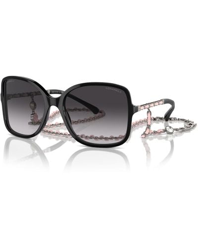 Chanel Square Sunglasses Ch5210q Black/grey Gradient