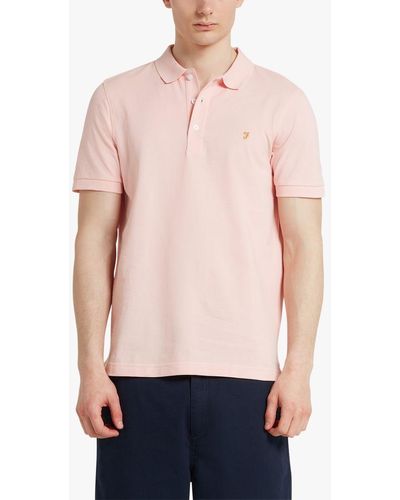 Farah Blanes Short Sleeve Polo Top - Blue