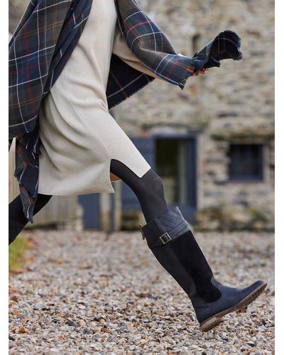 Barbour Fareham Knee High Boots - Grey