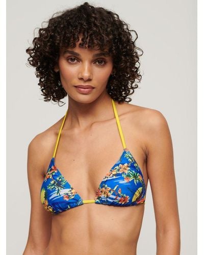 Superdry String Triangle Bikini Top - Blue