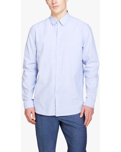 Sisley Slim Fit Oxford Cotton Shirt - Blue