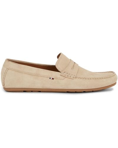 Tommy Hilfiger Suede Loafers - White