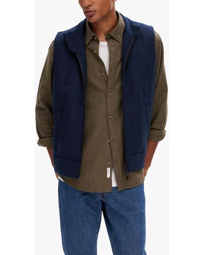 SELECTED Padded Gilet - Blue