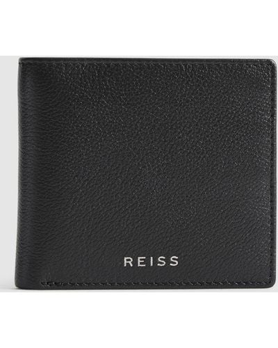 Reiss Cabot Leather Wallet - Black