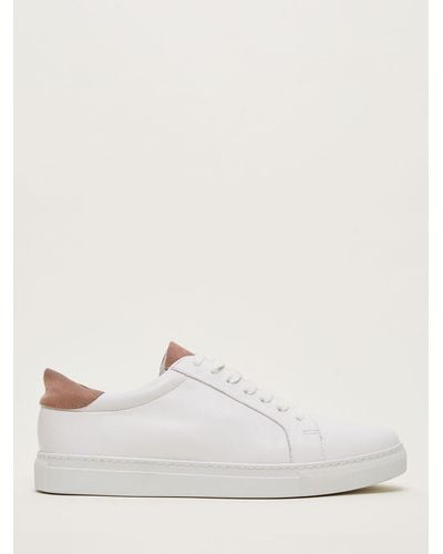 Phase Eight Leather Everyday Trainers - Natural