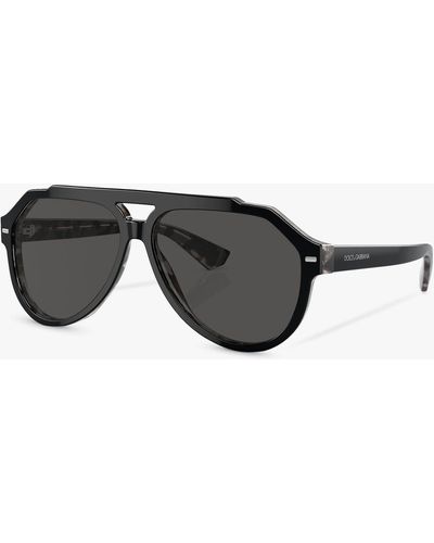 Dolce & Gabbana Dg4452 Aviator Sunglasses - Grey