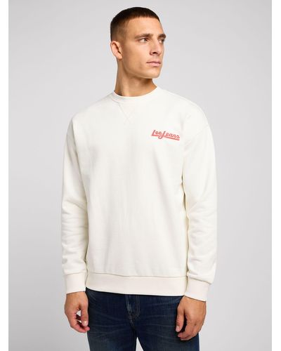 Lee Jeans Graphic Jumper - White
