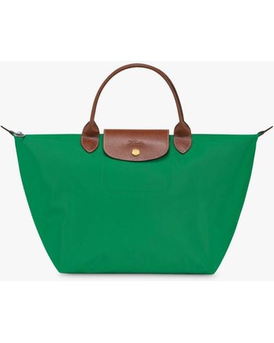 Longchamp Le Pliage Original Medium Top Handle Bag - Green