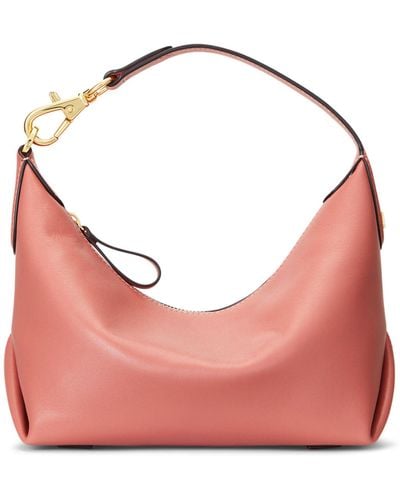 Ralph Lauren Lauren Kassie Small Leather Shoulder Bag - Pink