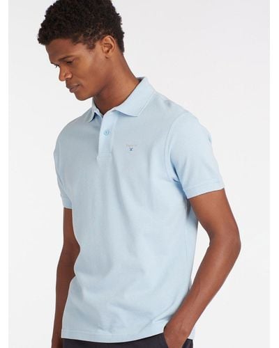 Barbour Short Sleeve Sports Polo Shirt - Blue