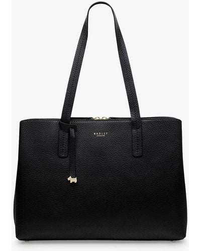 Radley Dukes Place Leather Large Open Top Work Bag - Black