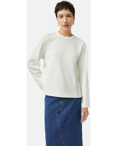 Jigsaw Organic Cotton Sweatshirt - White