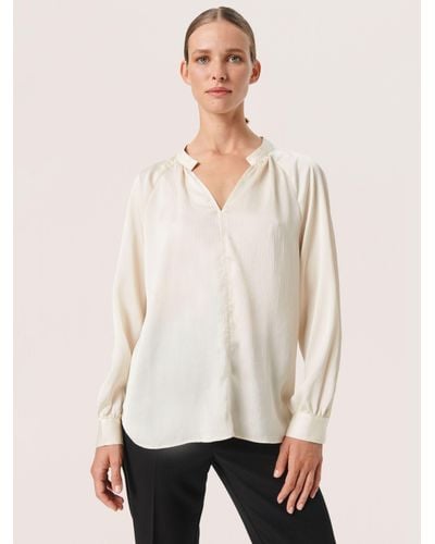 Soaked In Luxury Ioana Blouse - Natural